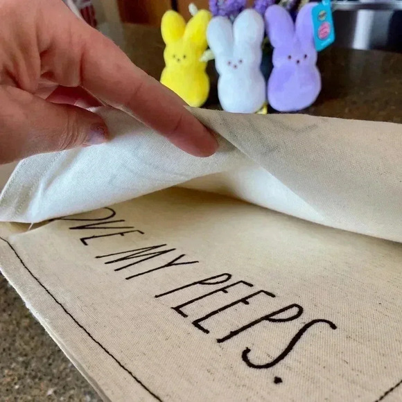 NEW Rae Dunn -  set of FOUR (4) ADORABLE Easter Placemats with embroidery - Picture 4 of 9